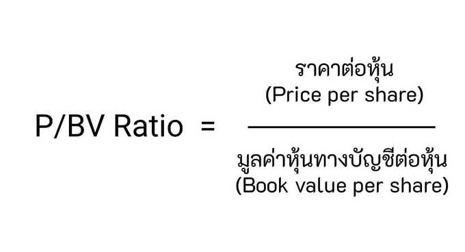 สูตรคำนวณ P/BV ratio
