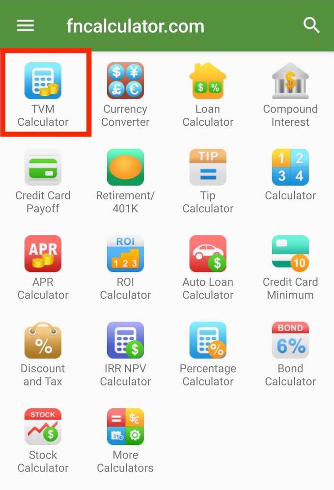 แนะนำวิธีการใช้งาน TVM Calculator