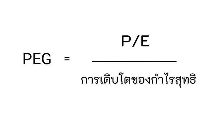 สูตรคำนวณ PEG ratio
