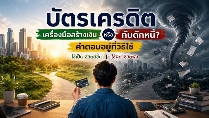 บัตรเครดิตคือเครื่องมือสร้างเงิน หรือกับดักหนี้? คำตอบอยู่ที่วิธีใช้